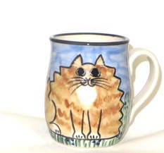 Cat Fat Orange Tabby -Deluxe Mug